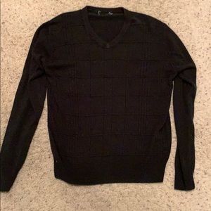 Mens black v-neck sweater